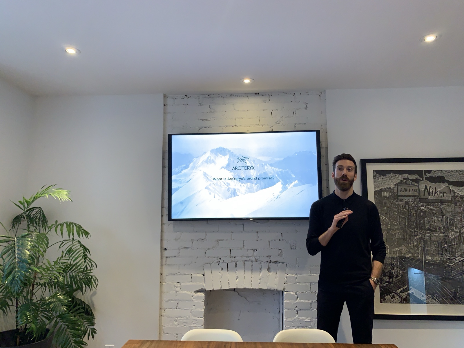 Noah Barlow leading an Arc’teryx brand workshop